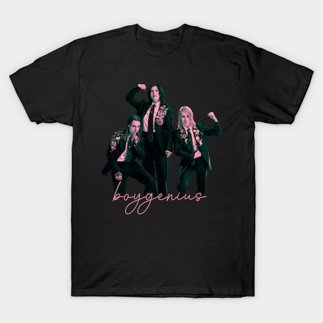 boygenius | Pink Comic Style T-Shirt by clownescape